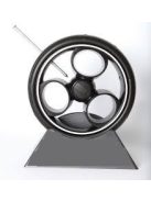 Tömör Futuro 8 küllős szürke Gondozásmentes puha Babakocsi Kerék kicsi első 