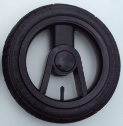 Adbor Lux Pumpálható (tömlős) 12" Babakocsi kerék fekete nagy hátsó 
