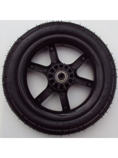 Tömör Babac (külsős) Fekete Ikerbabakocsi Kerék nagy hátsó