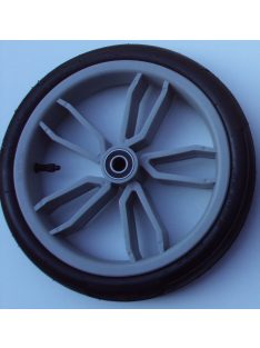   Tömör Faster PU (külsős) szürke Gondozásmentes Babakocsi Kerék kicsi első