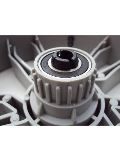 Tömör Faster PU (külsős) szürke Gondozásmentes Babakocsi Kerék Nagy hátsó