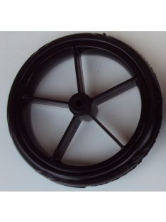   Tömör Futuro Fekete 5 küllős Gondozásmentes puha Babakocsi Kerék kicsi első 