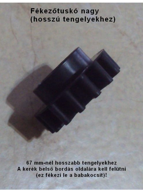 Tömör Omega Fekete-Szürke Babakocsi Kerék nagy 12"